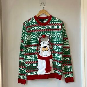 NWOT Ugly Christmas Sweater Llama Blizzard Bay Llama